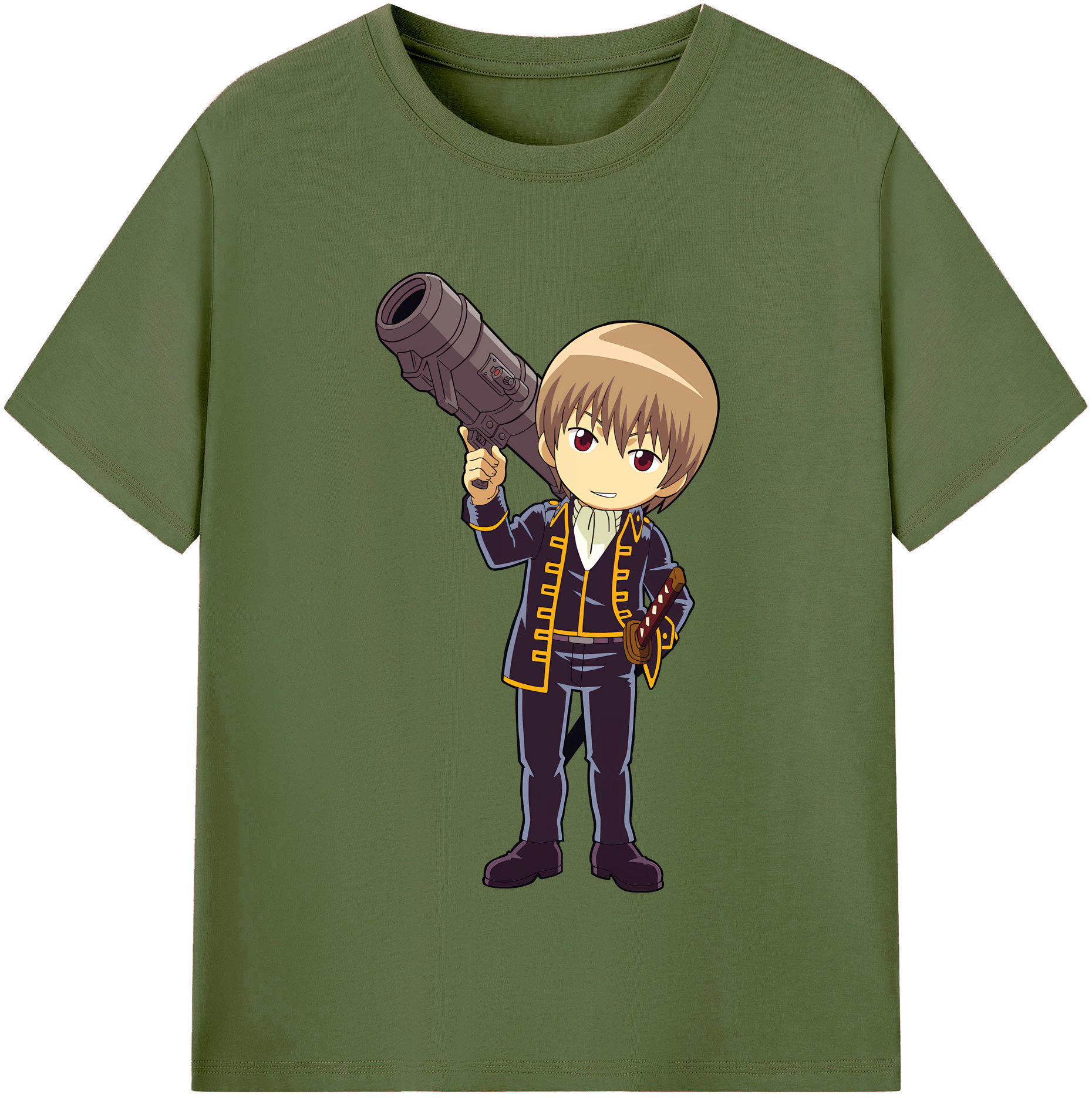 （画像用） ぎんたま 坂田銀時（さかたぎんとき） 神楽 志村新八（しむら しんぱち） GINTAMA Sakata Gintoki Kagura Shimura Shinpachi 綿100％半袖Tシャツ（フロントプリント）